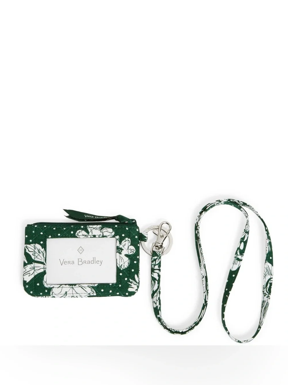 Vera Bradley MI Spartans Collegiate Zip ID Lanyard